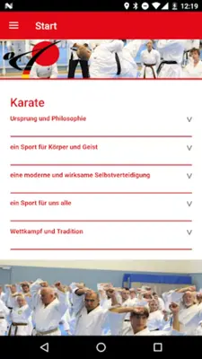 Deutscher Karate Verband android App screenshot 1